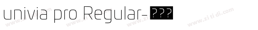 univia pro Regular字体转换